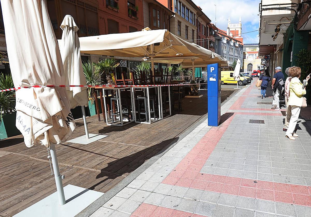 Adiós a las terrazas covid en Palencia El Norte de Castilla